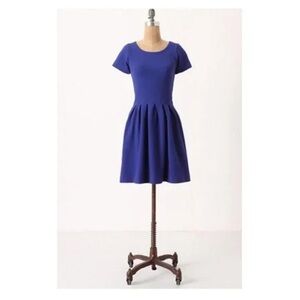 Royal Blue Ganni Dress from Anthropologie